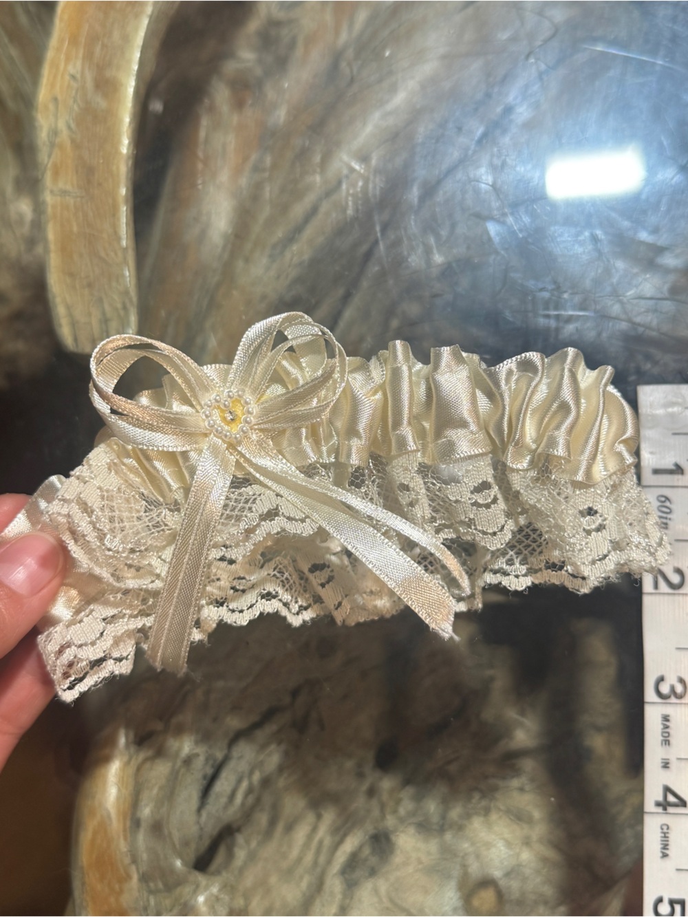 Vintage silk garter